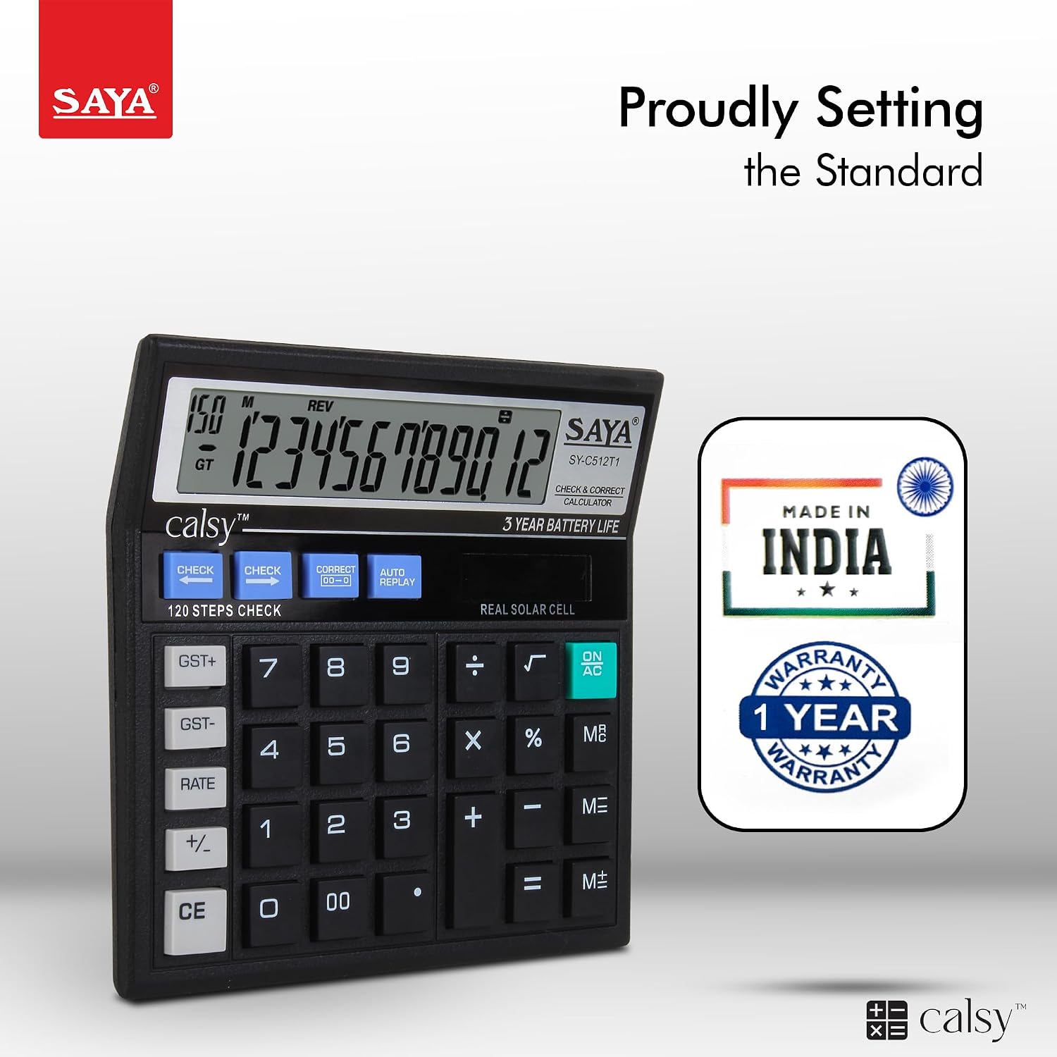 Calculator with 12 Digits Large Display